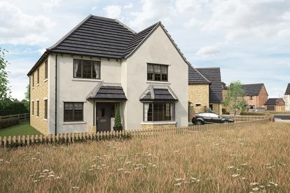 A computer generated image of The Steeple a detached home at The Hawthorns development