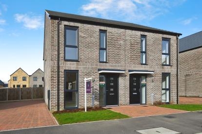 Exterior of plot 75 at Southfields development a semi-detached home