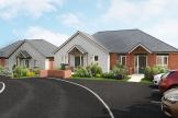 Streetscape showing The Willows development in Kelsall, Cheshire