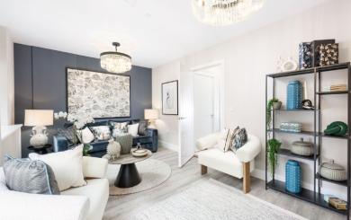 A stylish and comfortable living room